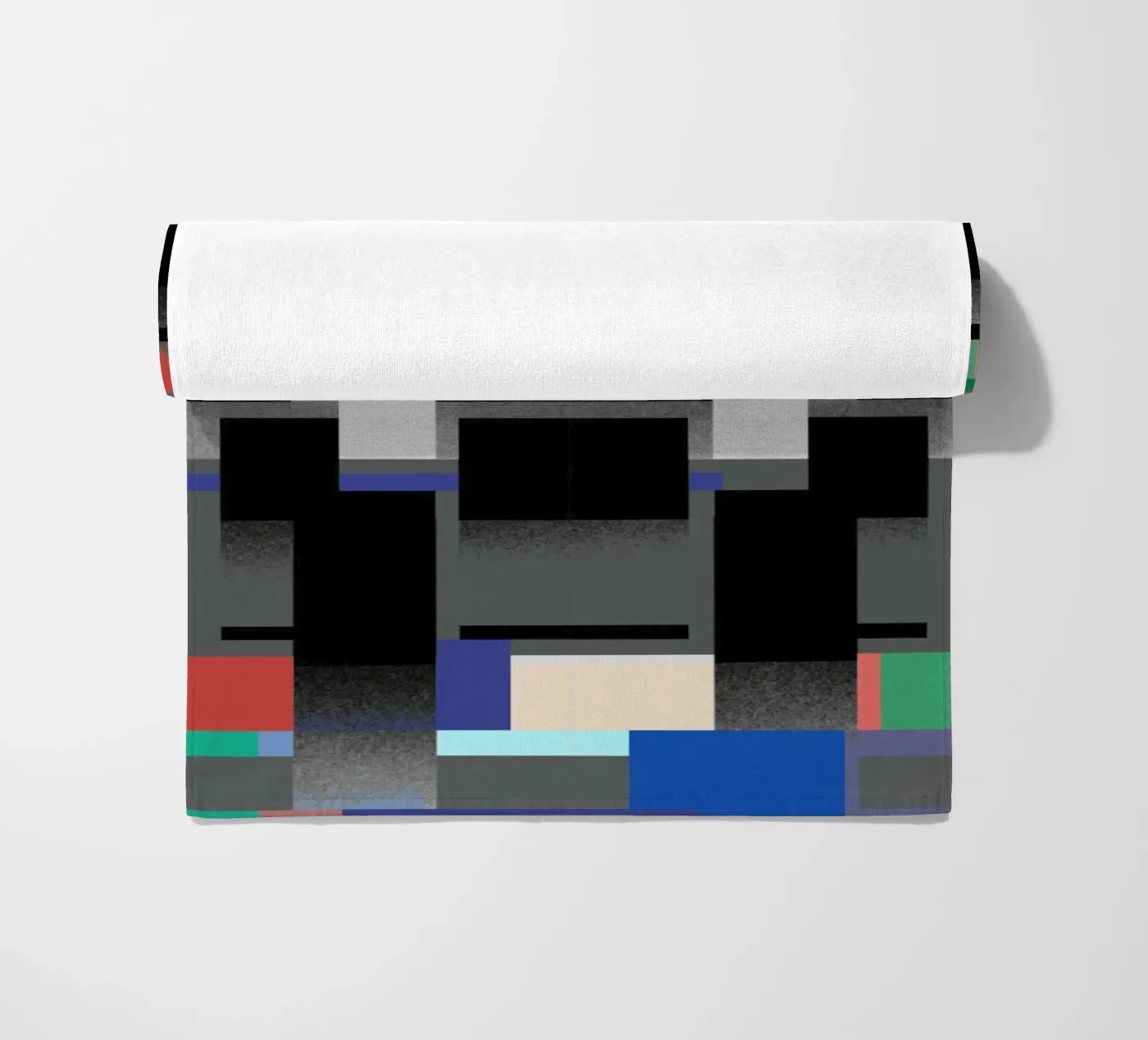 Glitches pattern 06 strandhanddoek van Little Dean