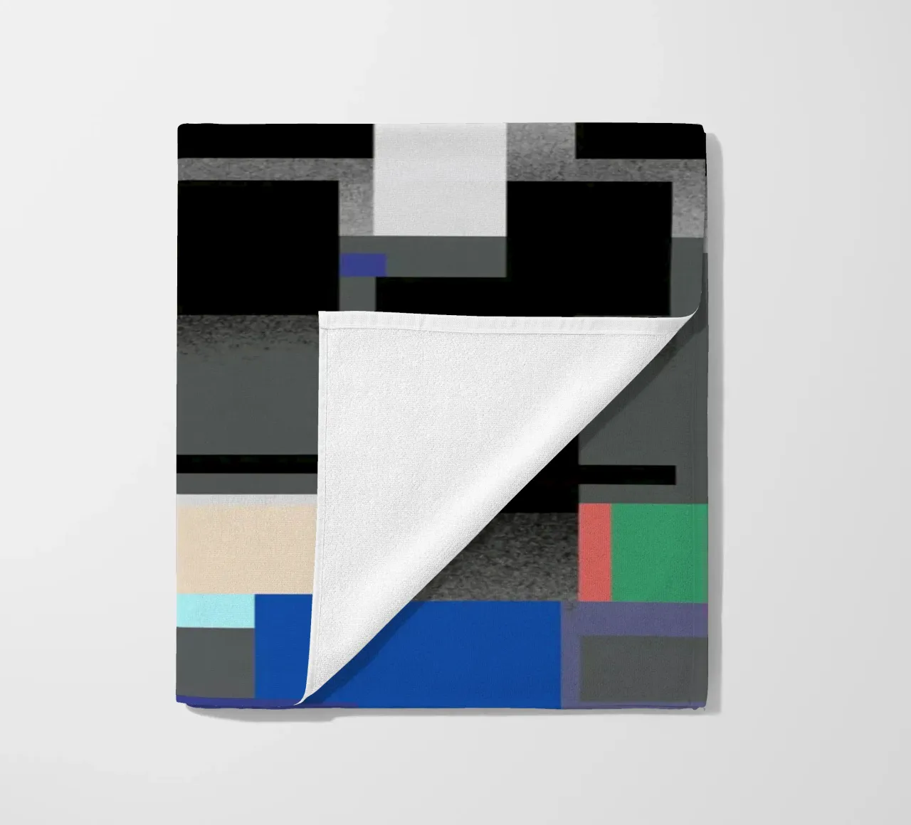 Glitches pattern 06 beach towel by Little Dean