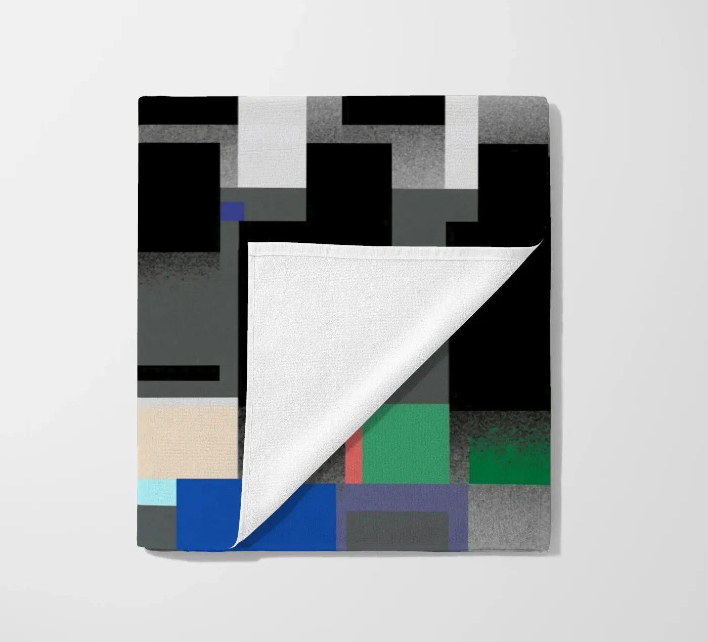 Glitches pattern 06 strandhanddoek van Little Dean