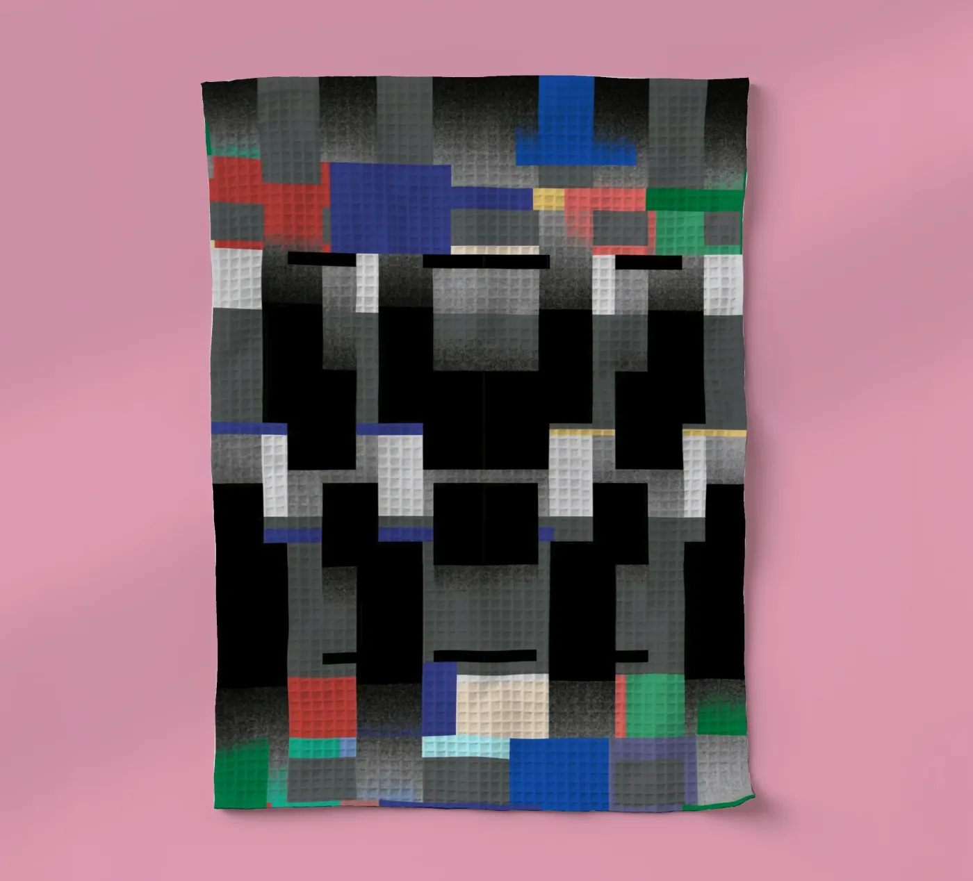 Glitches motif 06 torchon de Little Dean