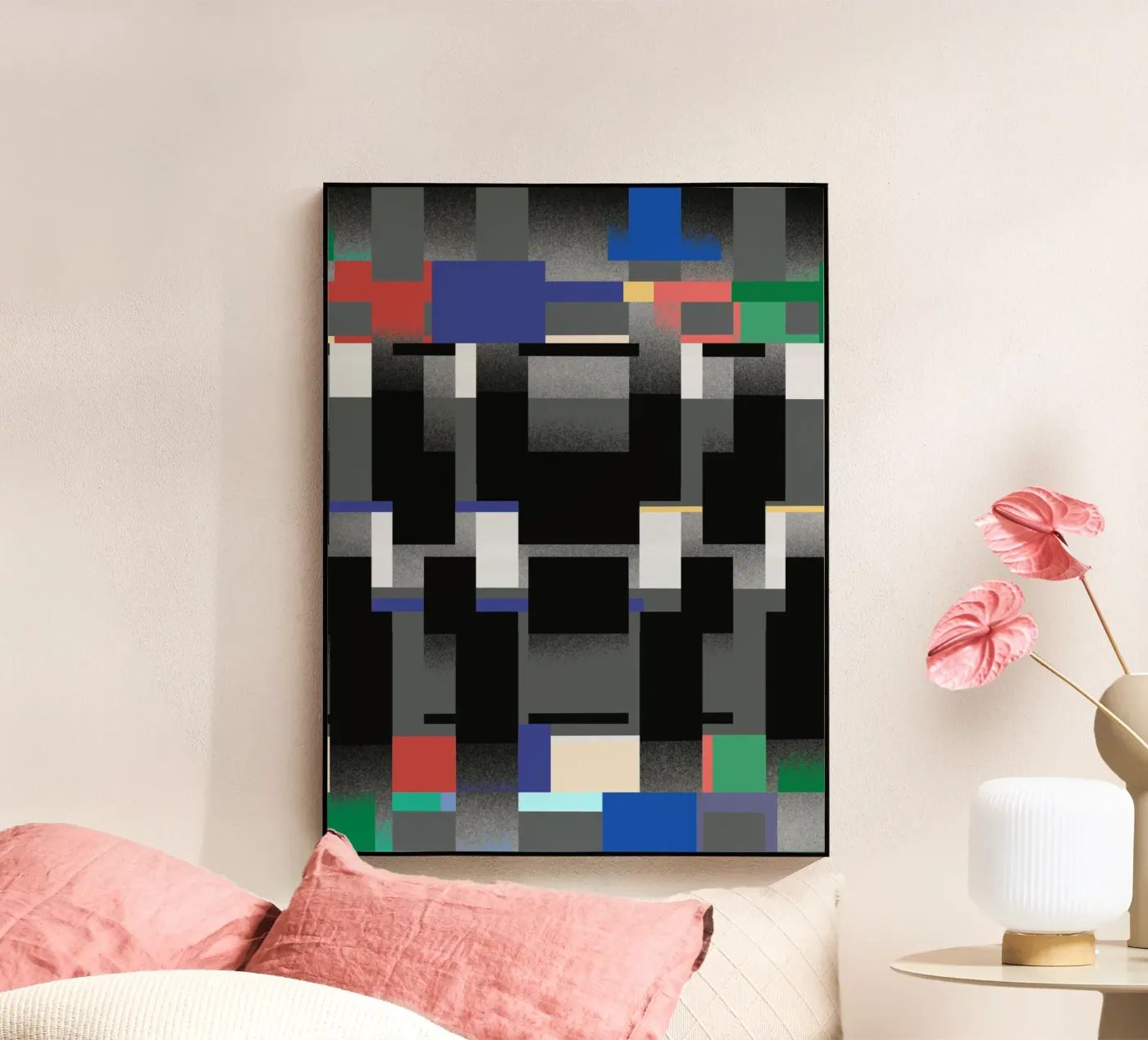 Glitches motif 06 plexiglas de Little Dean