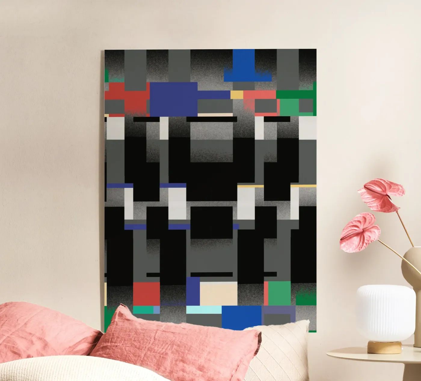 Glitches motif 06 plexiglas de Little Dean