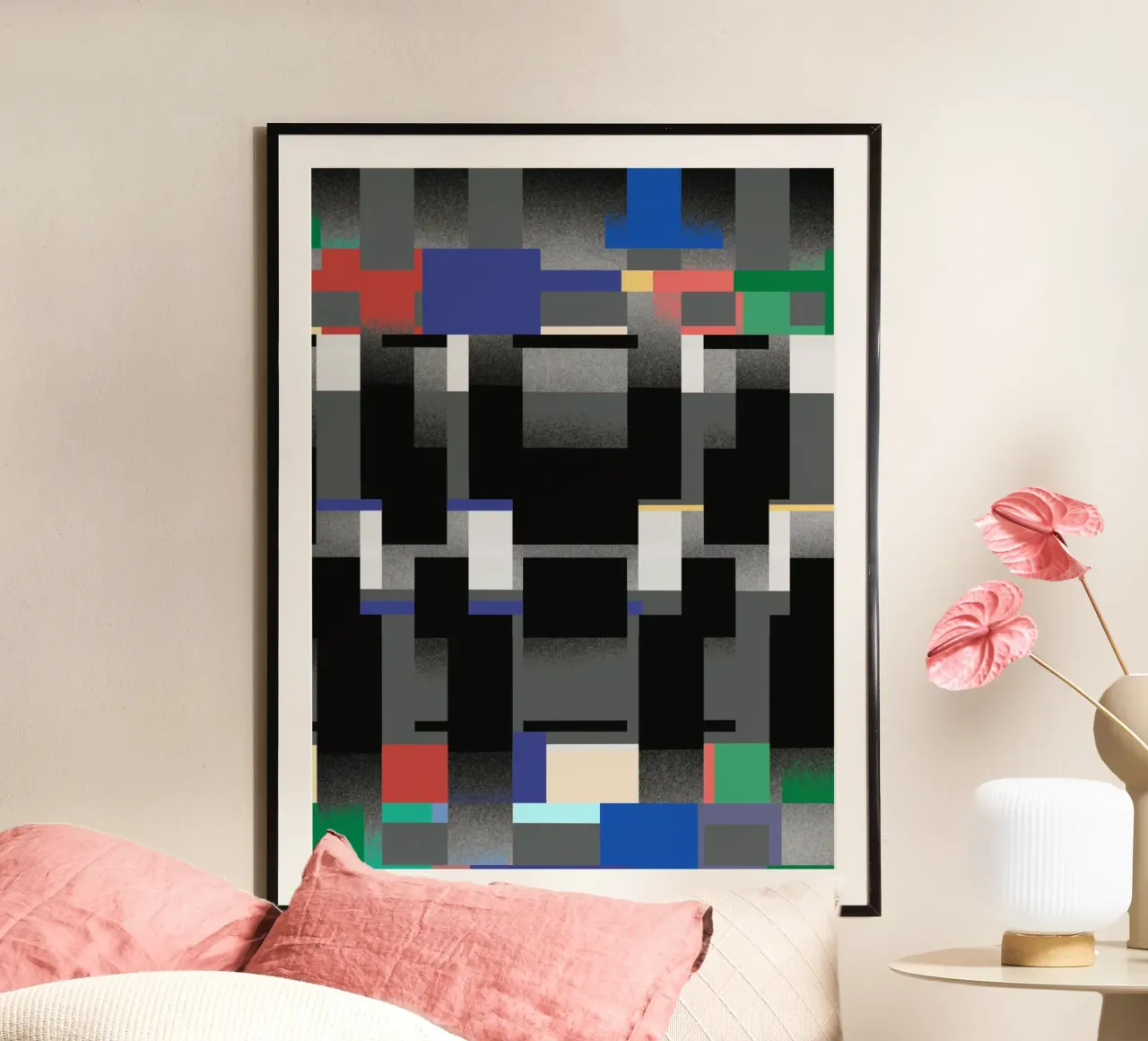 Glitches pattern 06 poster by Little Dean