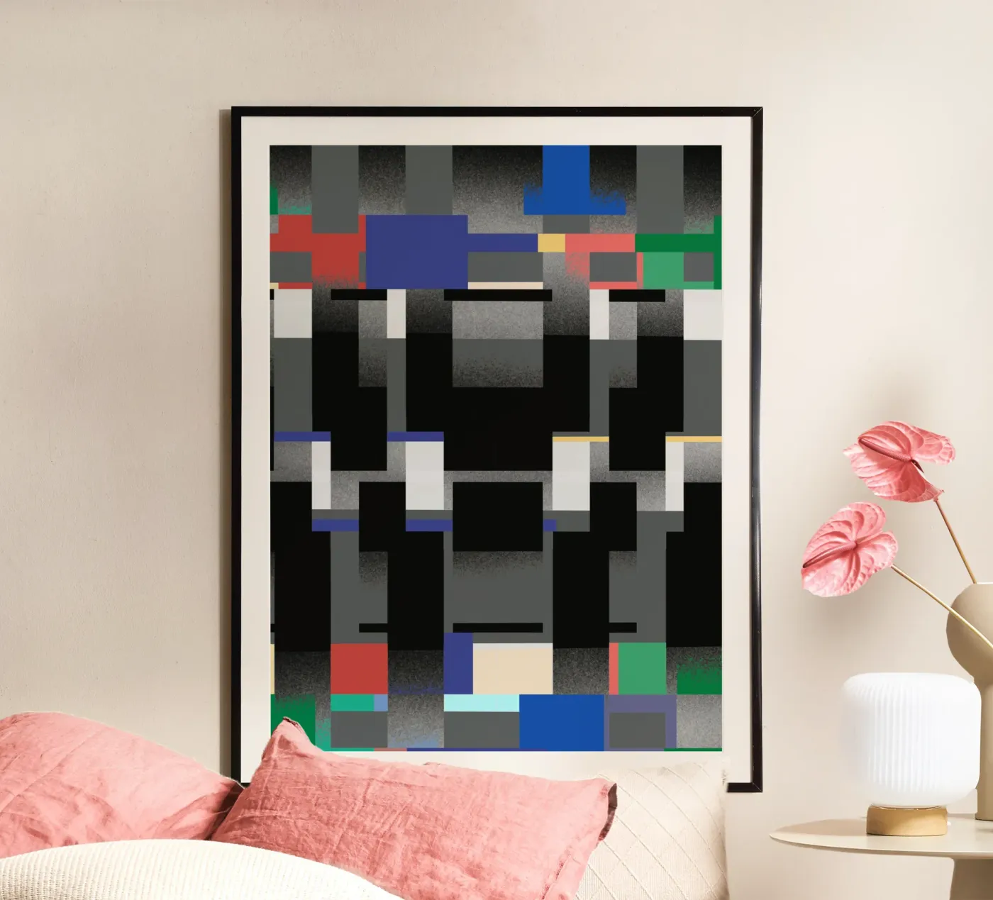 Glitches pattern 06 poster by Little Dean