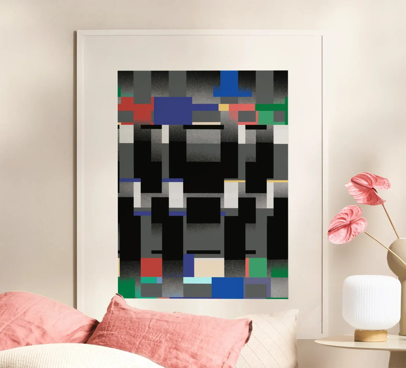 Glitches pattern 06 poster by Little Dean
