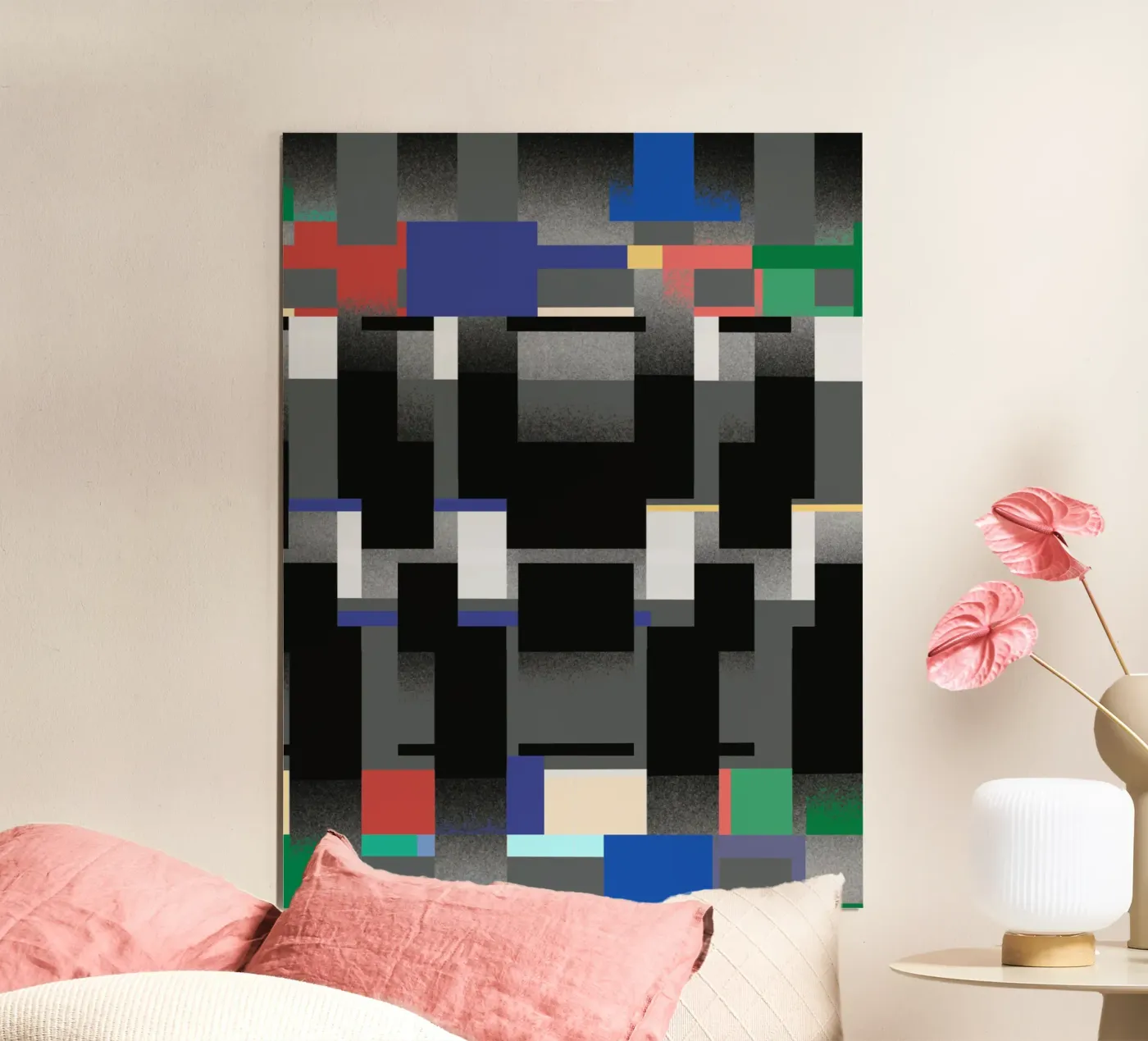 Glitches pattern 06 poster by Little Dean