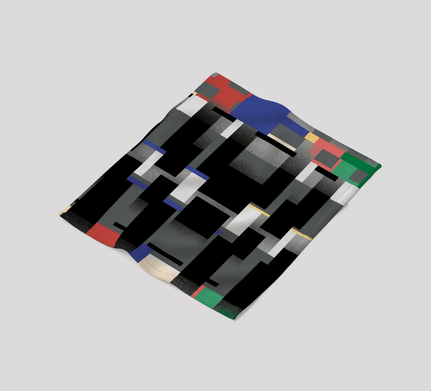 Glitches pattern 06 fleece blanket by Little Dean