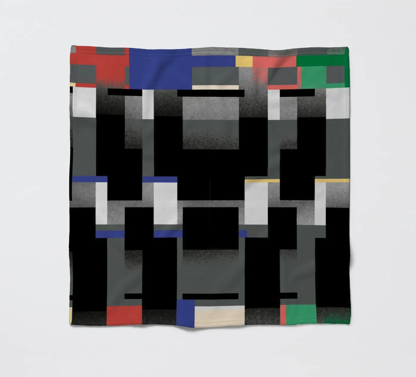 Glitches pattern 06 fleece blanket by Little Dean