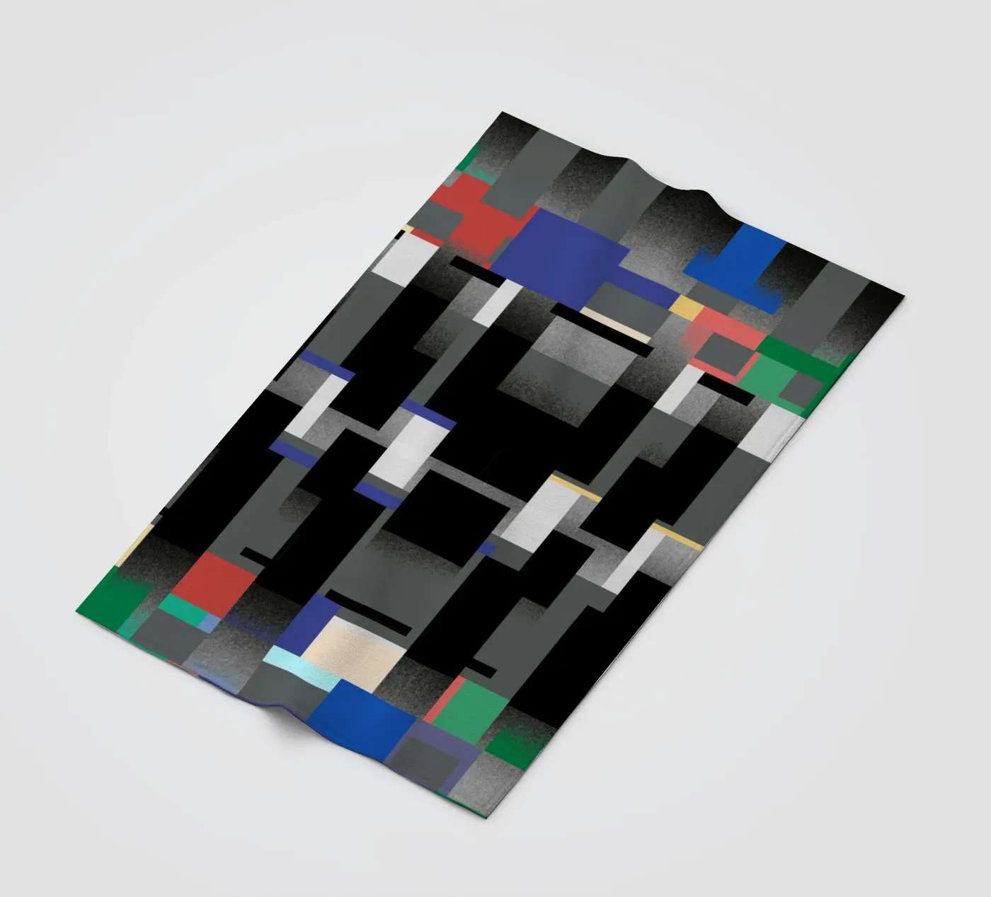 Glitches pattern 06 fleecedeken van Little Dean