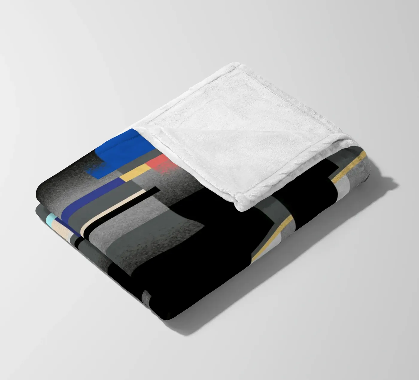 Glitches pattern 06 fleece blanket by Little Dean