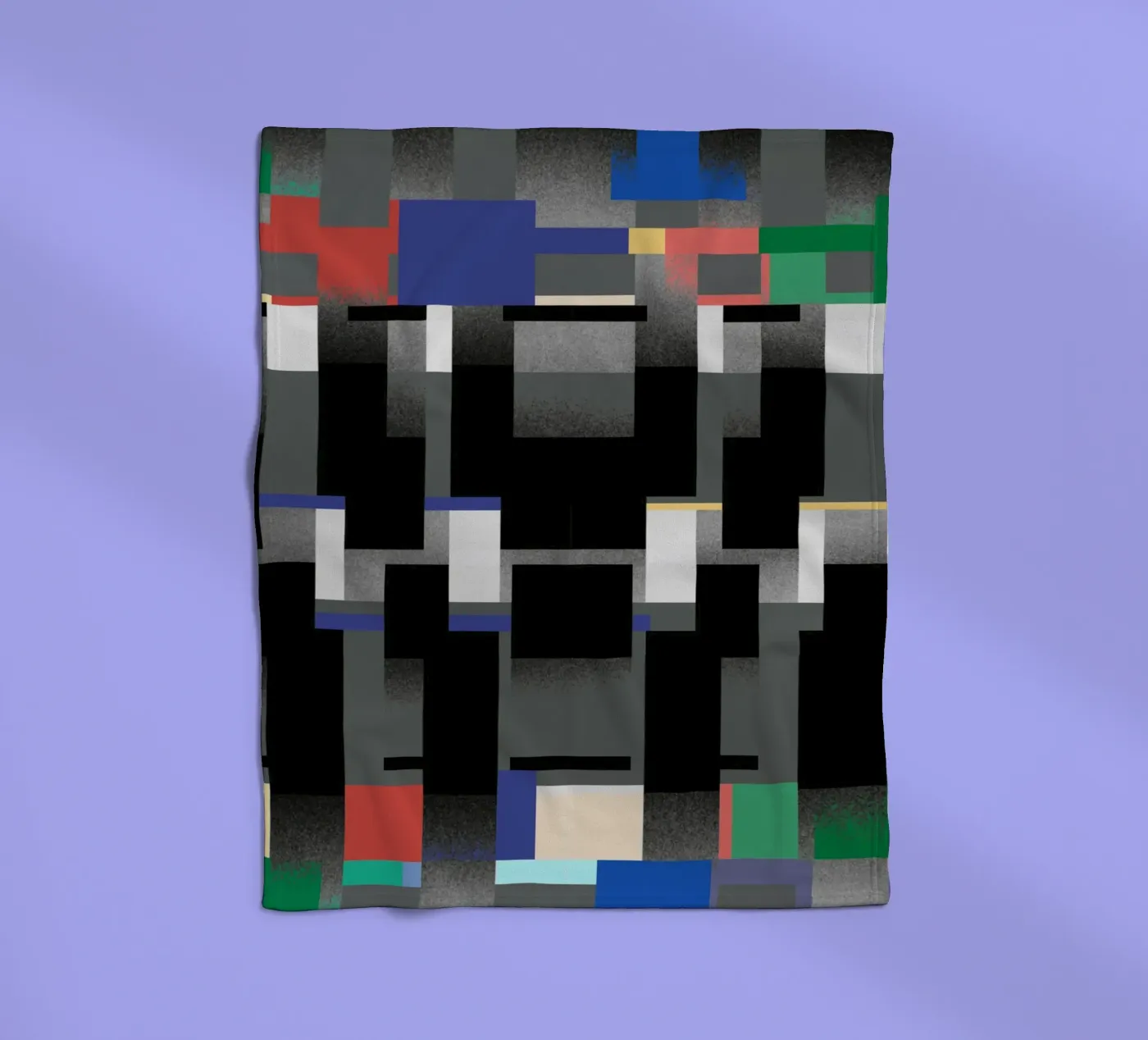 Glitches pattern 06 fleecedeken van Little Dean