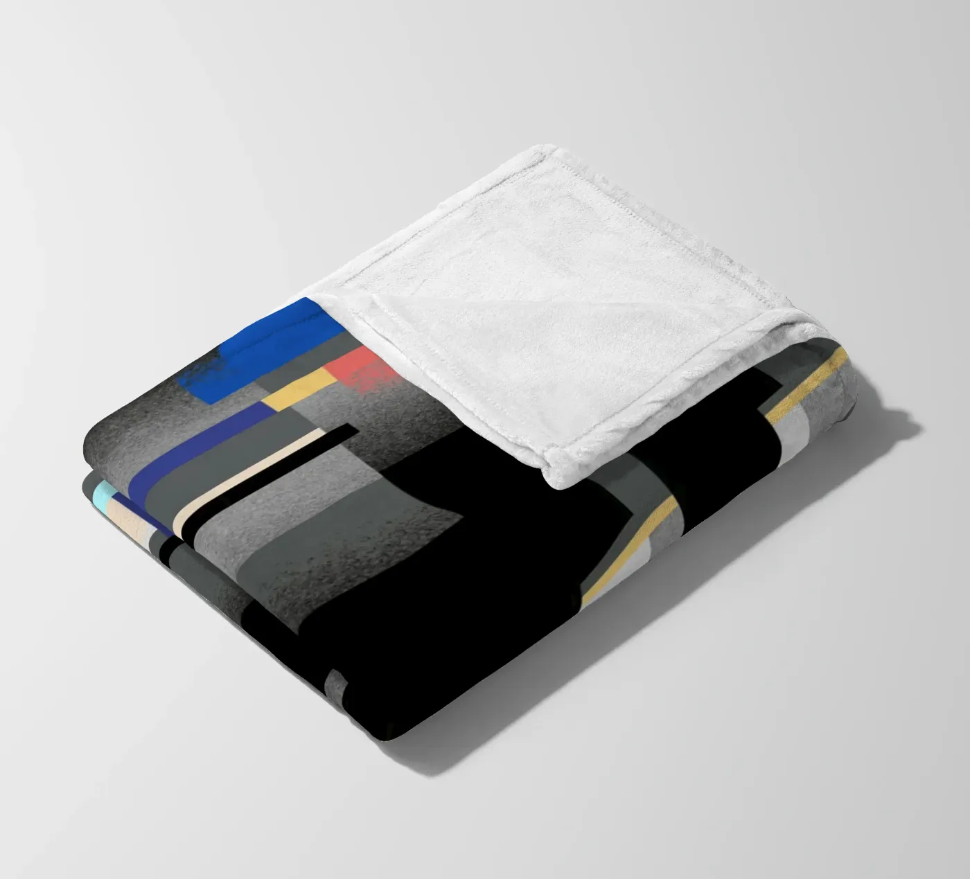 Glitches pattern 06 fleece blanket by Little Dean