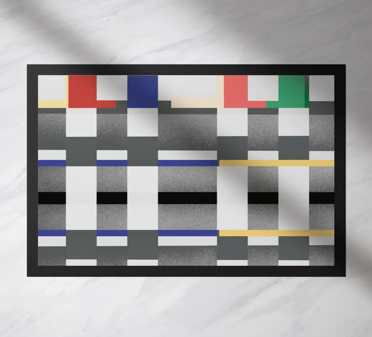 Glitches pattern 07 doormat by Little Dean