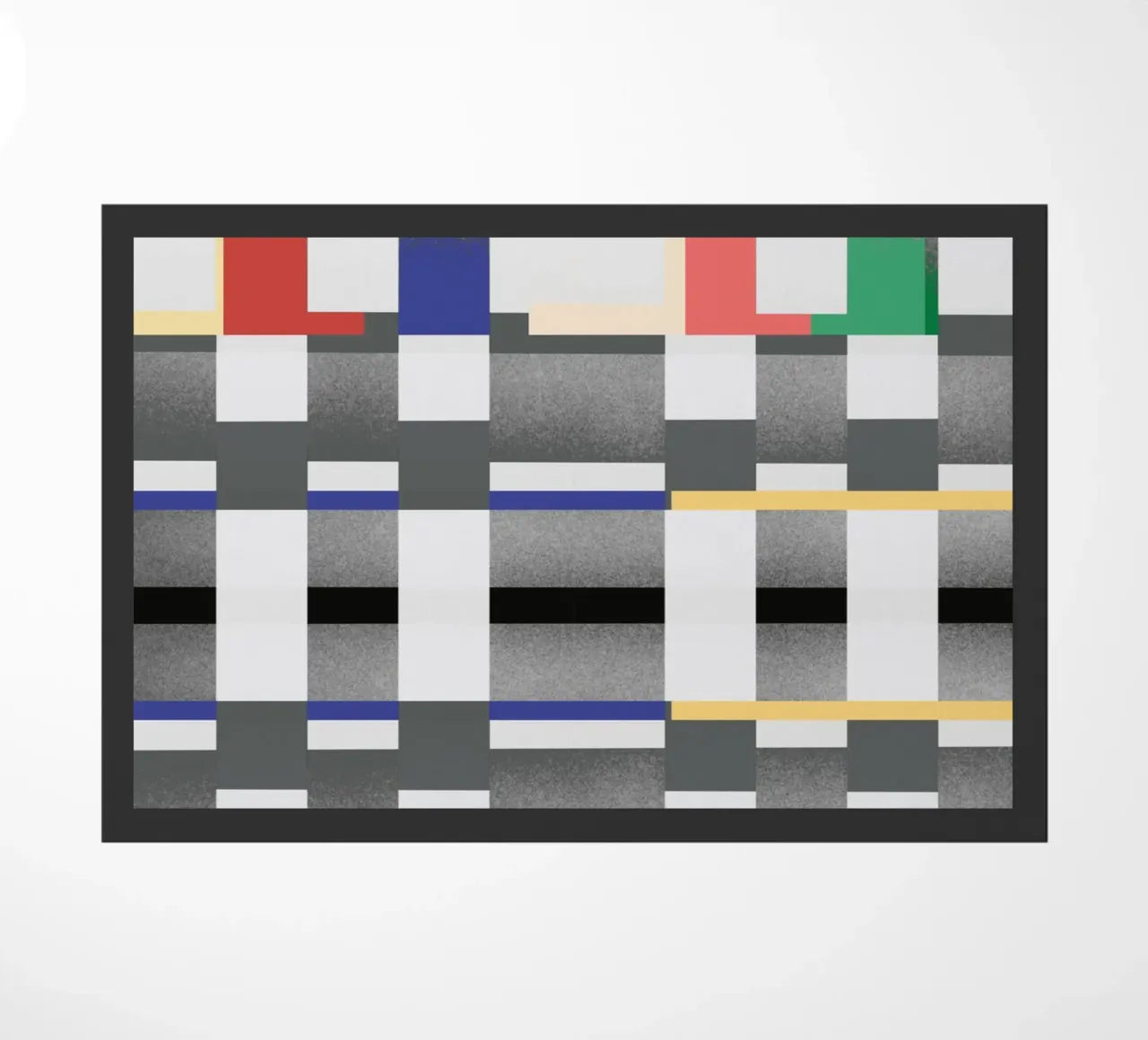 Glitches pattern 07 doormat by Little Dean