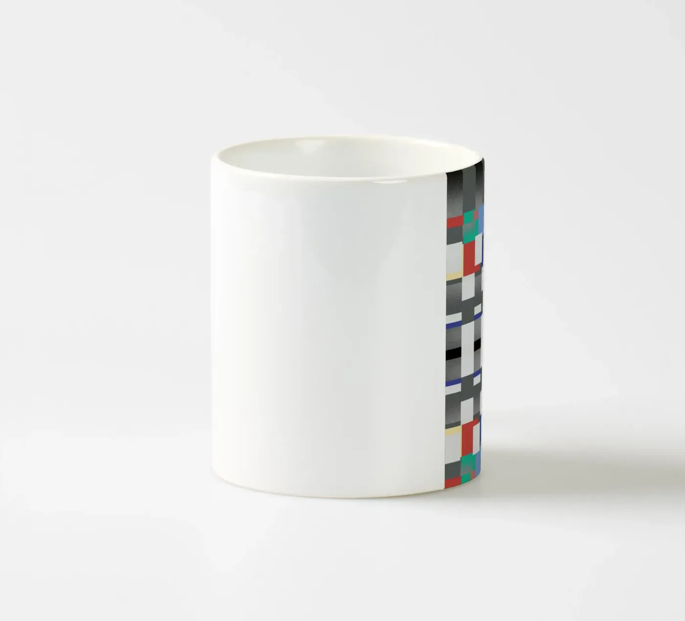 Glitches pattern 07 ceramic mug by Little Dean