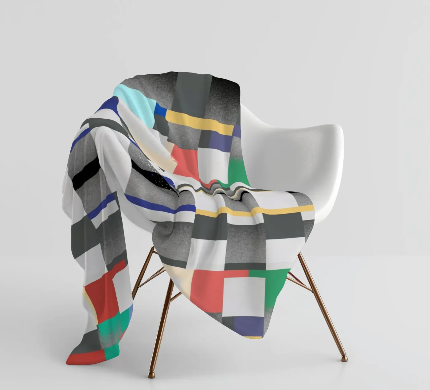 Glitches pattern 07 fleecedeken van Little Dean