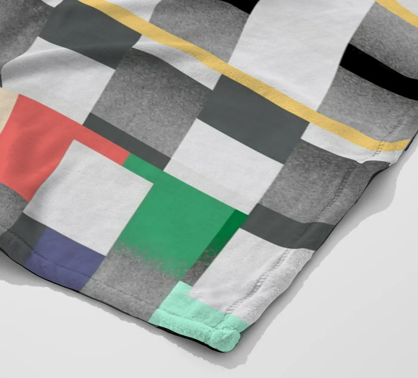 Glitches pattern 07 fleecedeken van Little Dean