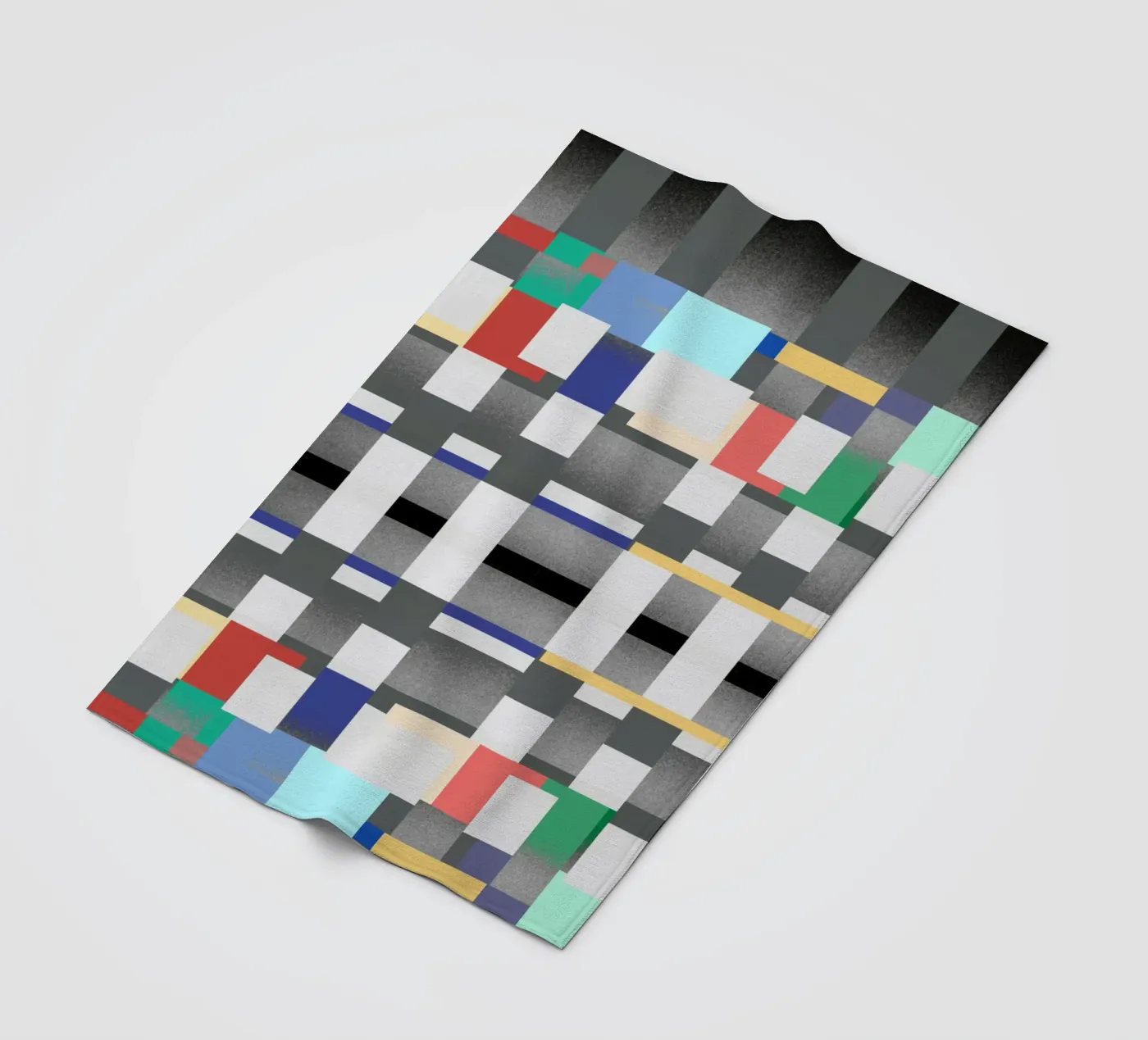 Glitches pattern 07 fleecedeken van Little Dean