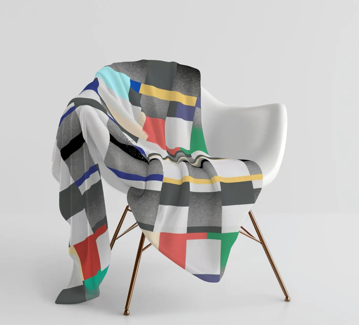 Glitches pattern 07 fleecedeken van Little Dean