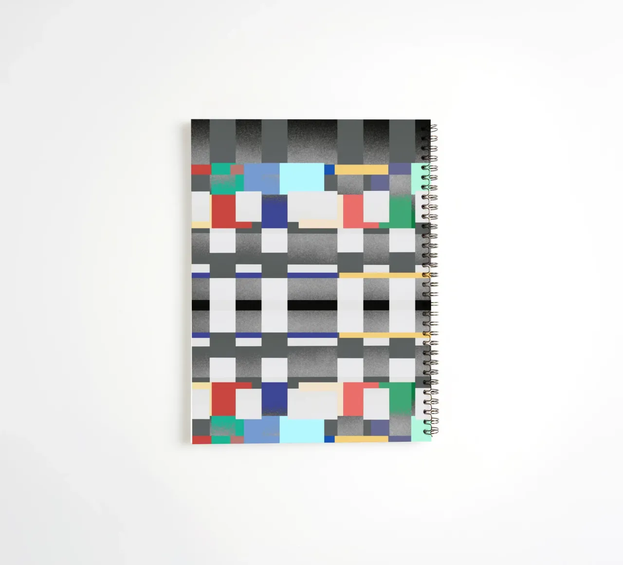 Glitches pattern 07 spiral notebook by Little Dean