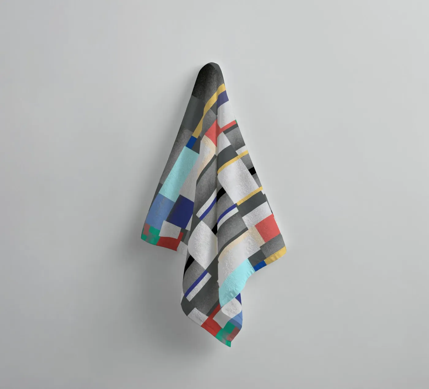 Glitches pattern 07 towel by Little Dean