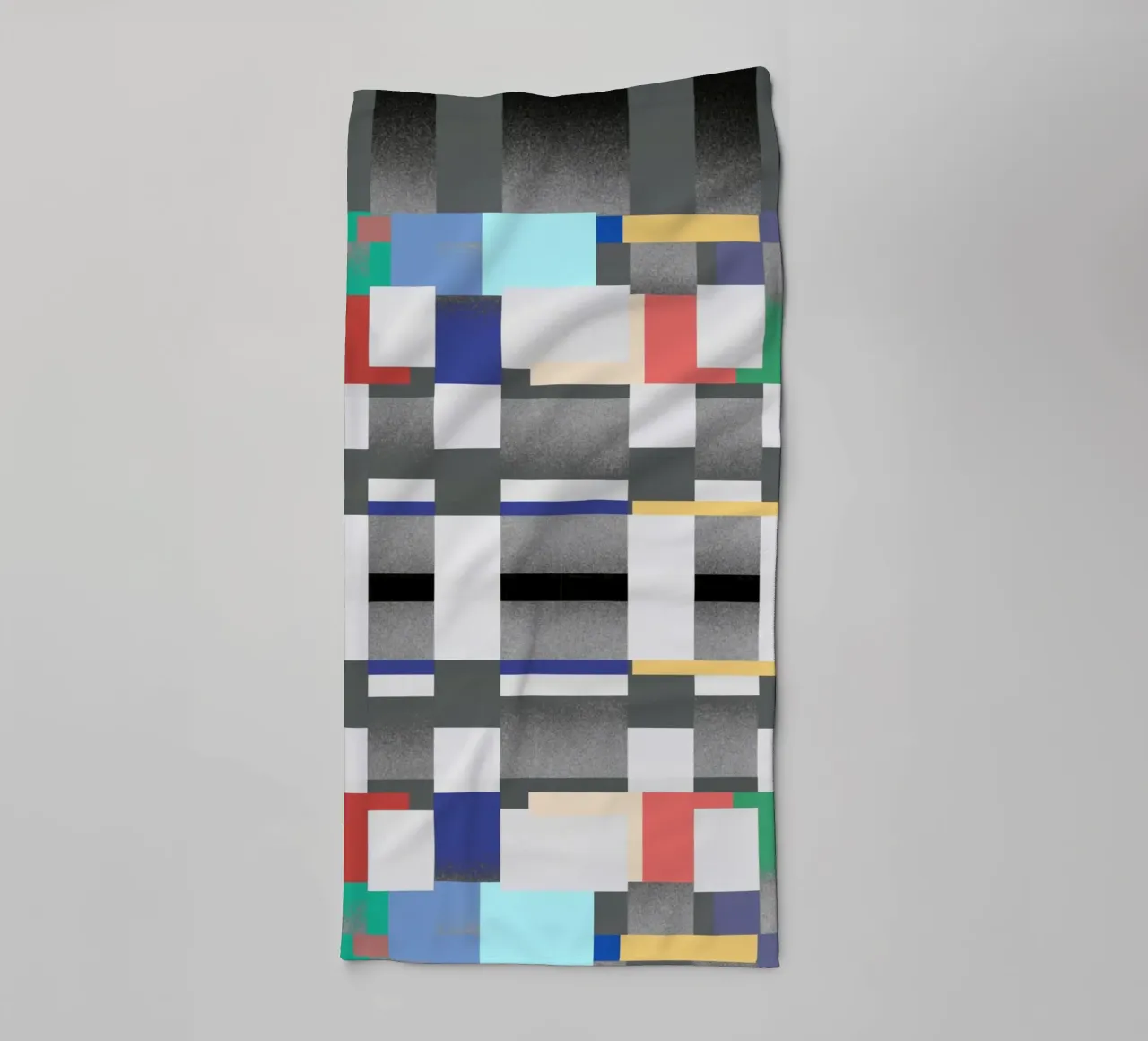 Glitches pattern 07 towel by Little Dean