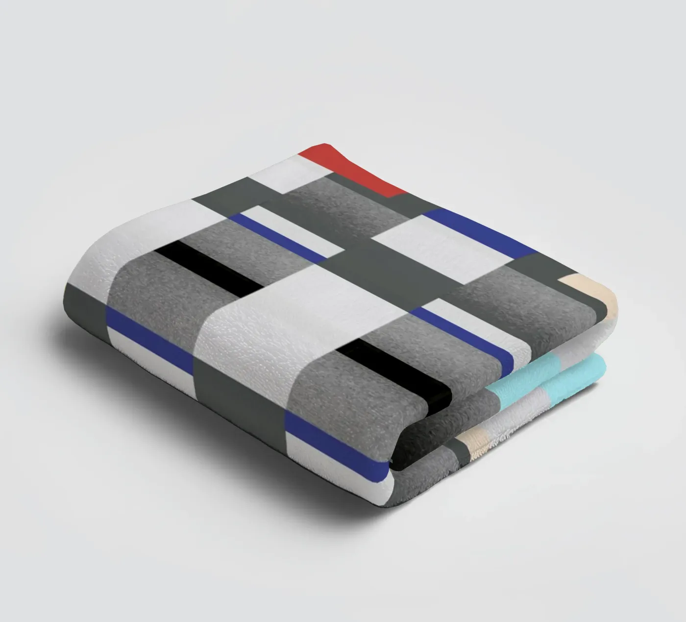 Glitches pattern 07 towel by Little Dean