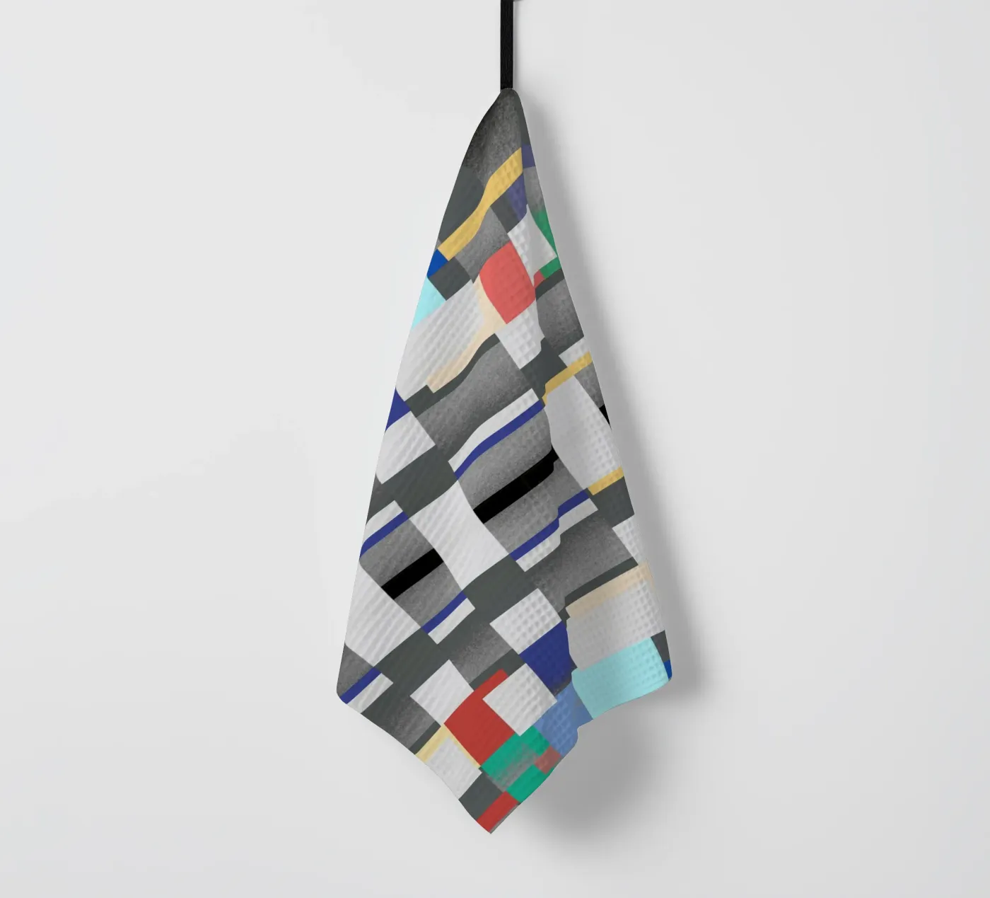 Glitches pattern 07 tea towel by Little Dean