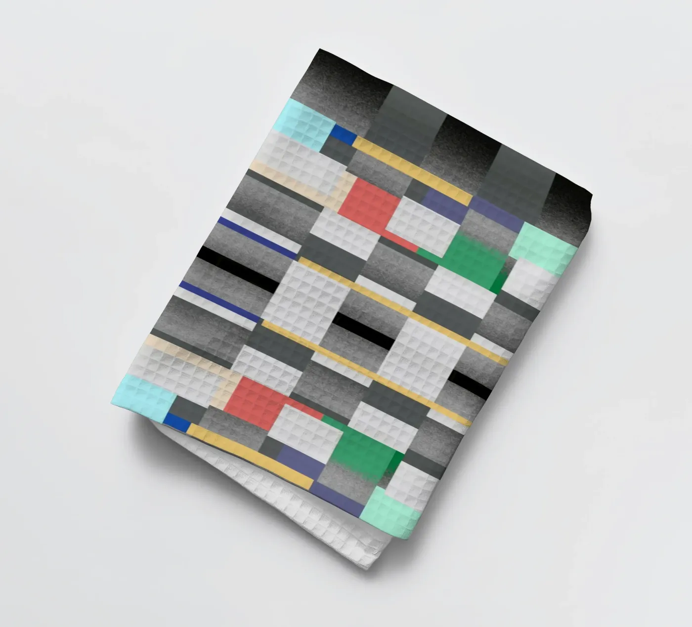 Glitches pattern 07 tea towel by Little Dean