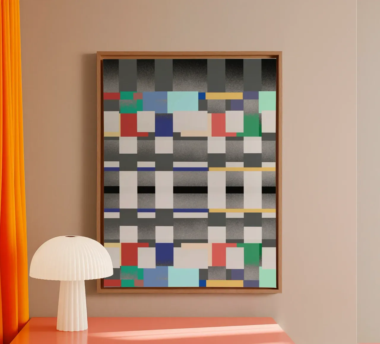 Glitches pattern 07 canvas by Little Dean