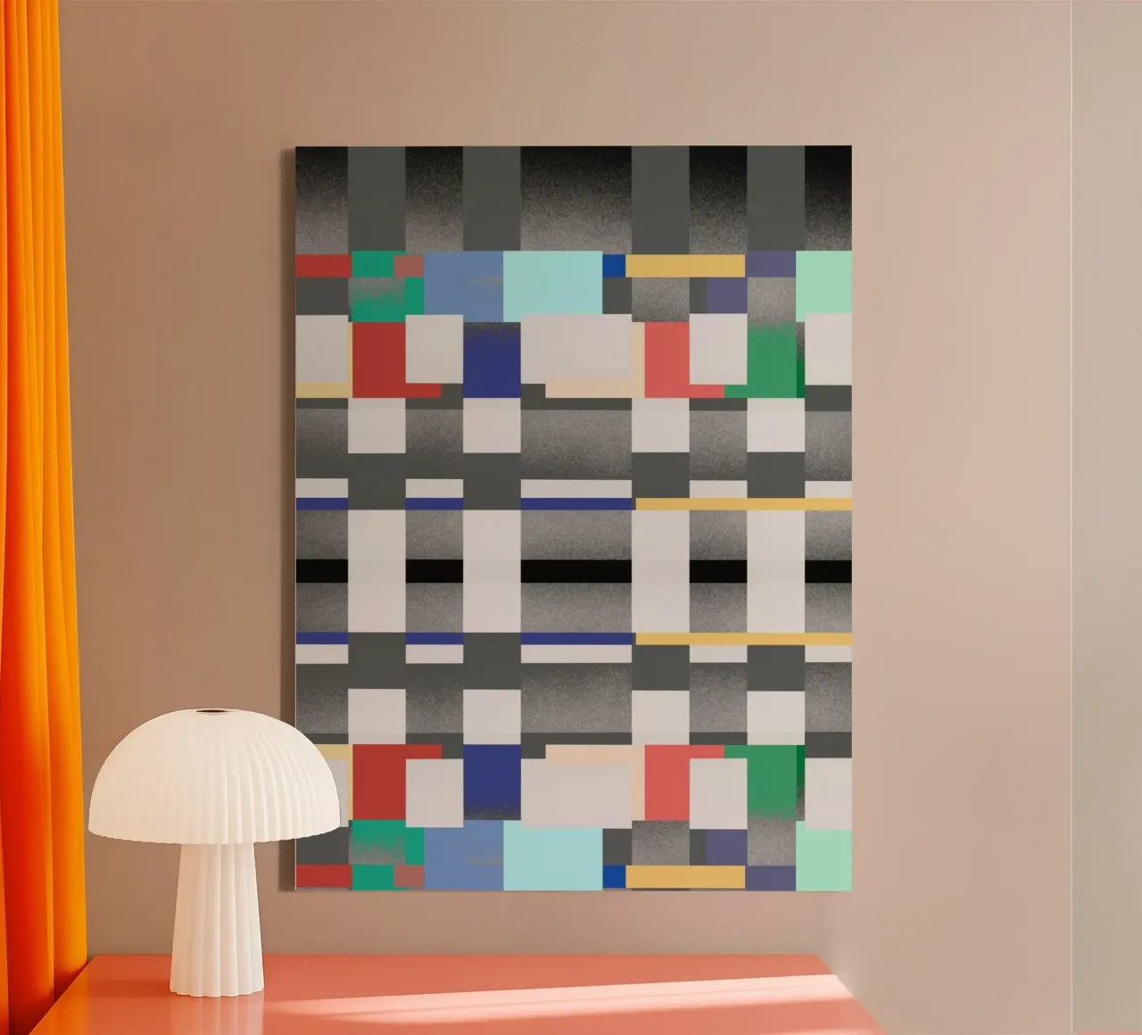 Glitches pattern 07 canvas by Little Dean