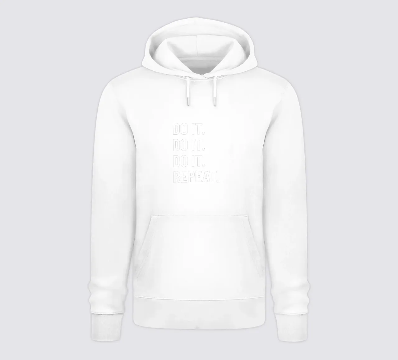 Motivation: Do it. Repeat. white. Inspiration. felpa con cappuccio da RB-Quotes