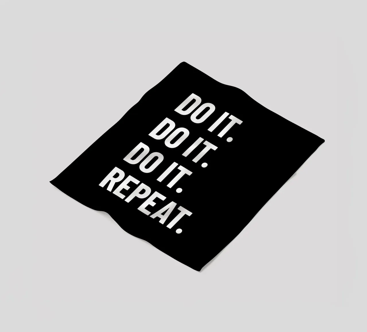 Motivation: Do it. Repeat. white. Inspiration. coperta in pile da RB-Quotes