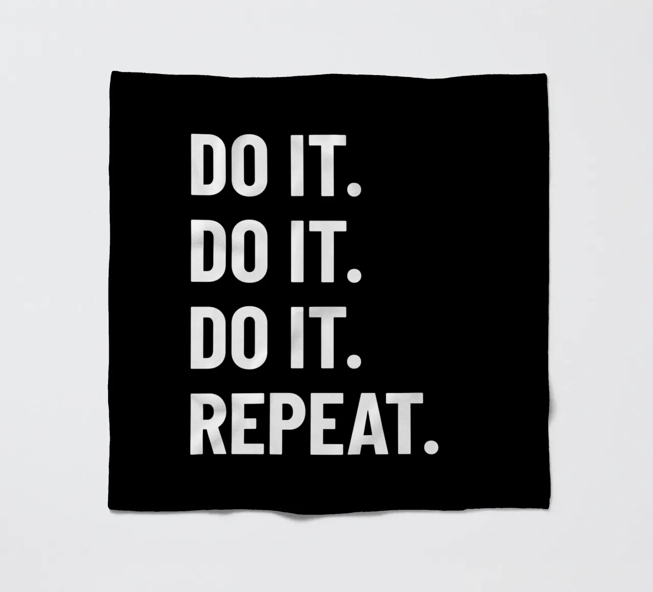Motivation: Do it. Repeat. white. Inspiration. coperta in pile da RB-Quotes