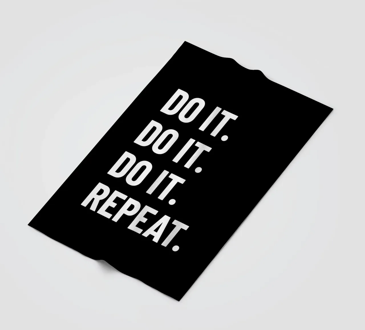 Motivation: Do it. Repeat. white. Inspiration. coperta in pile da RB-Quotes