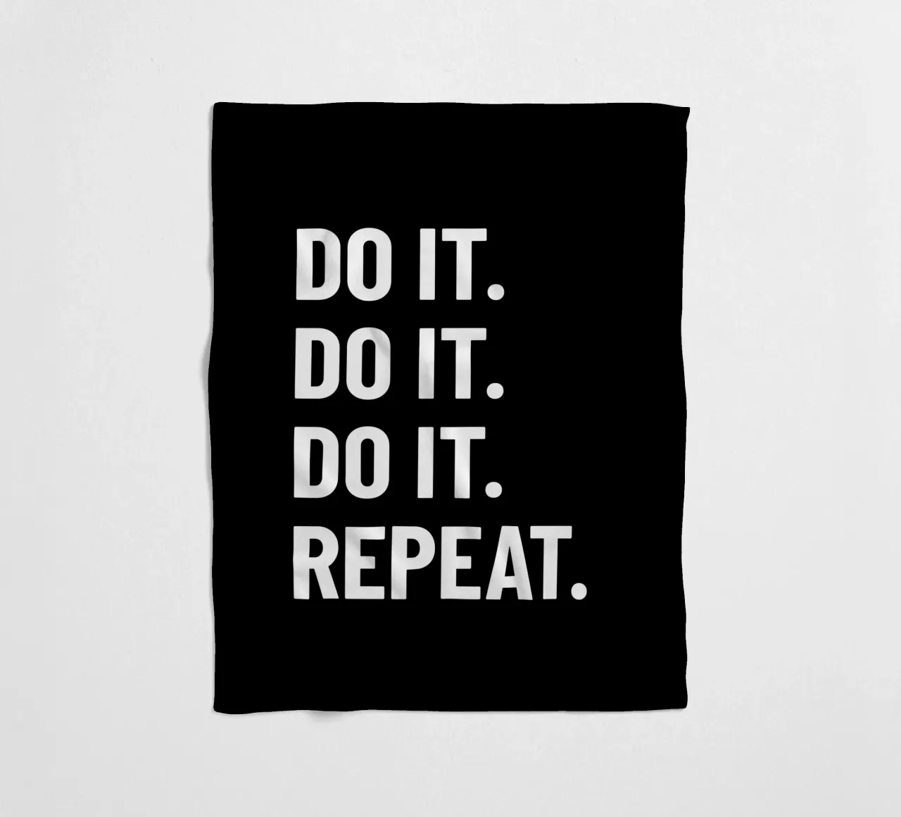 Motivation: Do it. Repeat. white. Inspiration. coperta in pile da RB-Quotes
