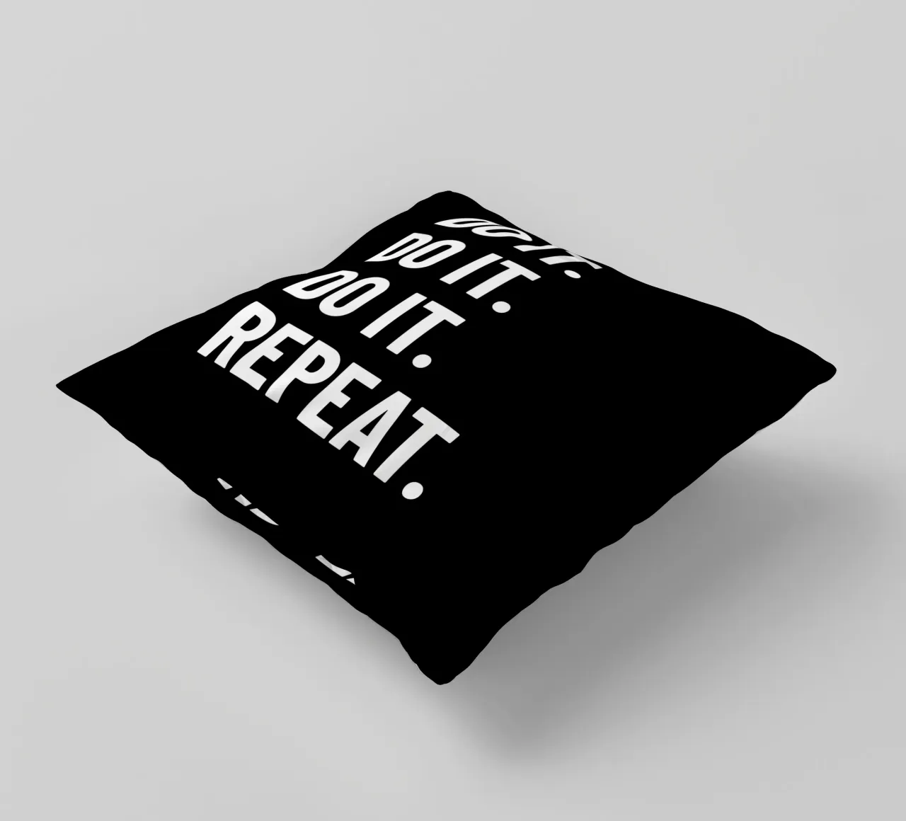 Motivation: Do it. Repeat. white. Inspiration. cuscino da RB-Quotes