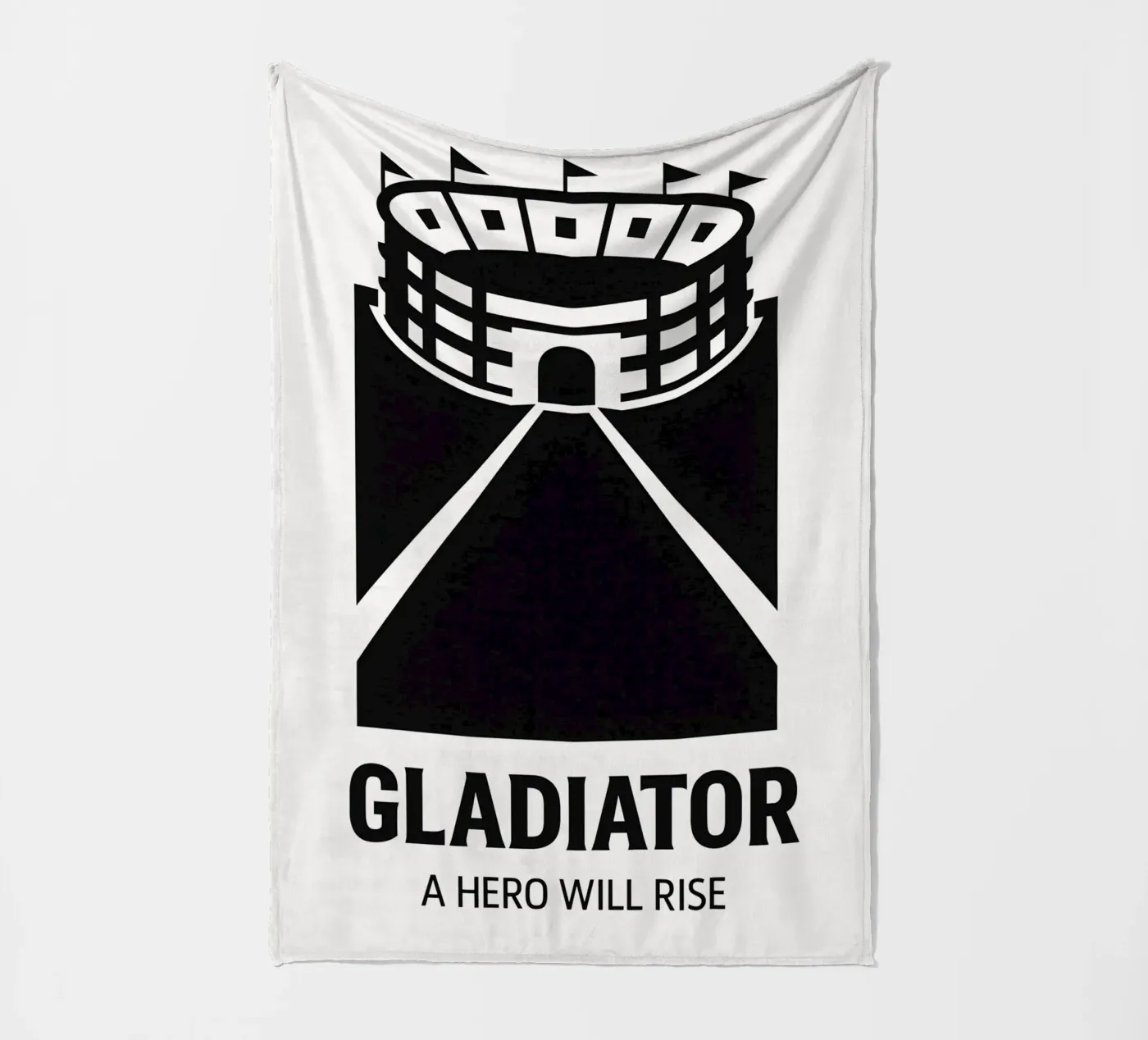Gladiator Print Fleecedecke von MoviesArt
