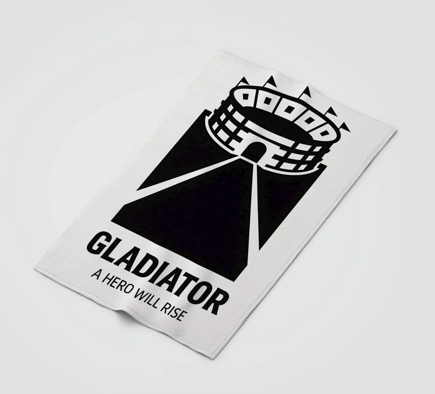 Gladiator Print Fleecedecke von MoviesArt
