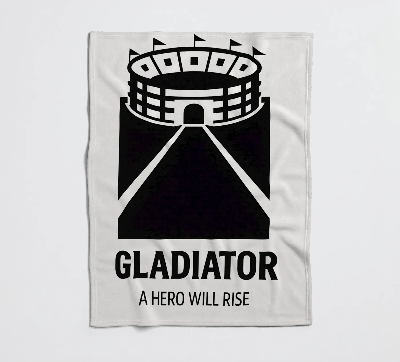 Gladiator Print Fleecedecke von MoviesArt