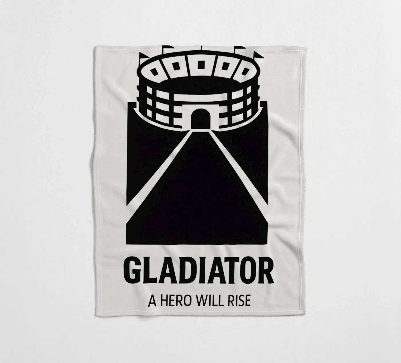 Gladiator Print Fleecedecke von MoviesArt