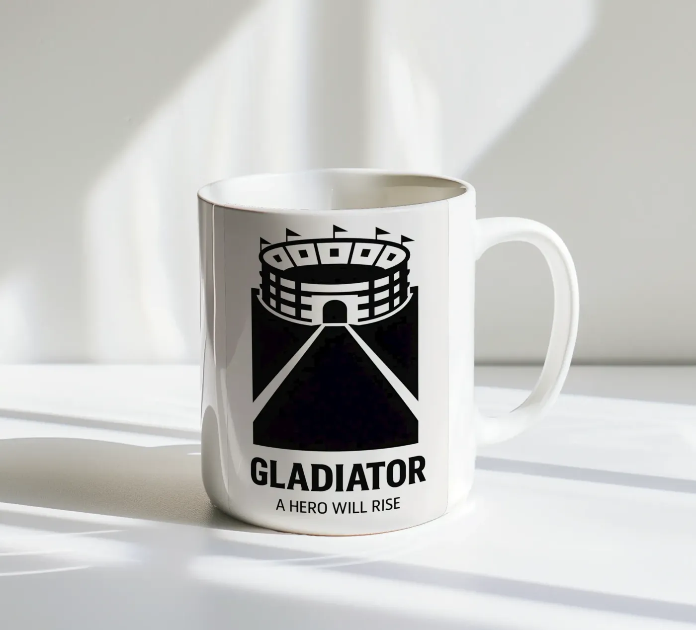 Gladiator Print ceramic mug by MoviesArt