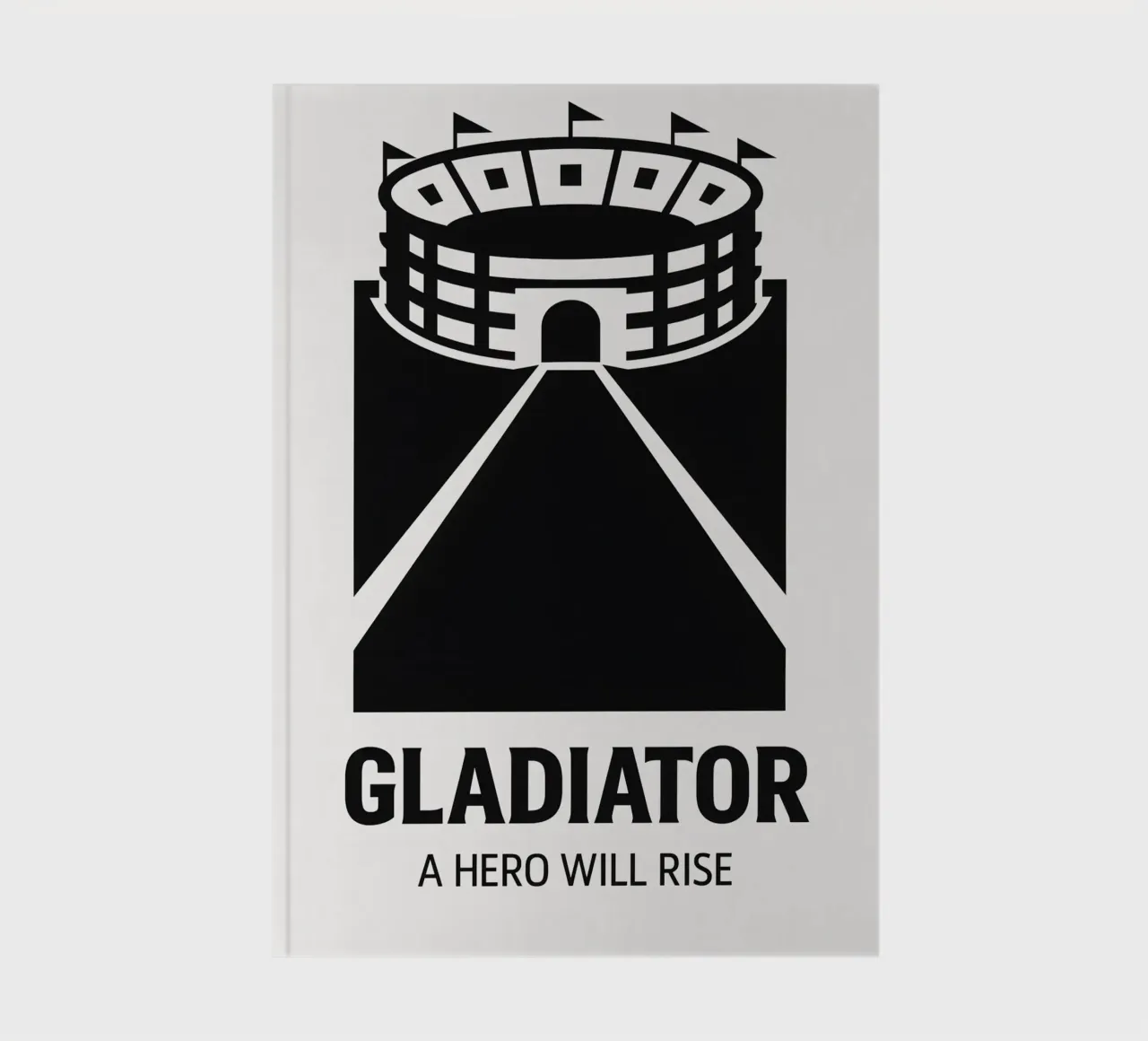 Gladiator Print notebook by MoviesArt