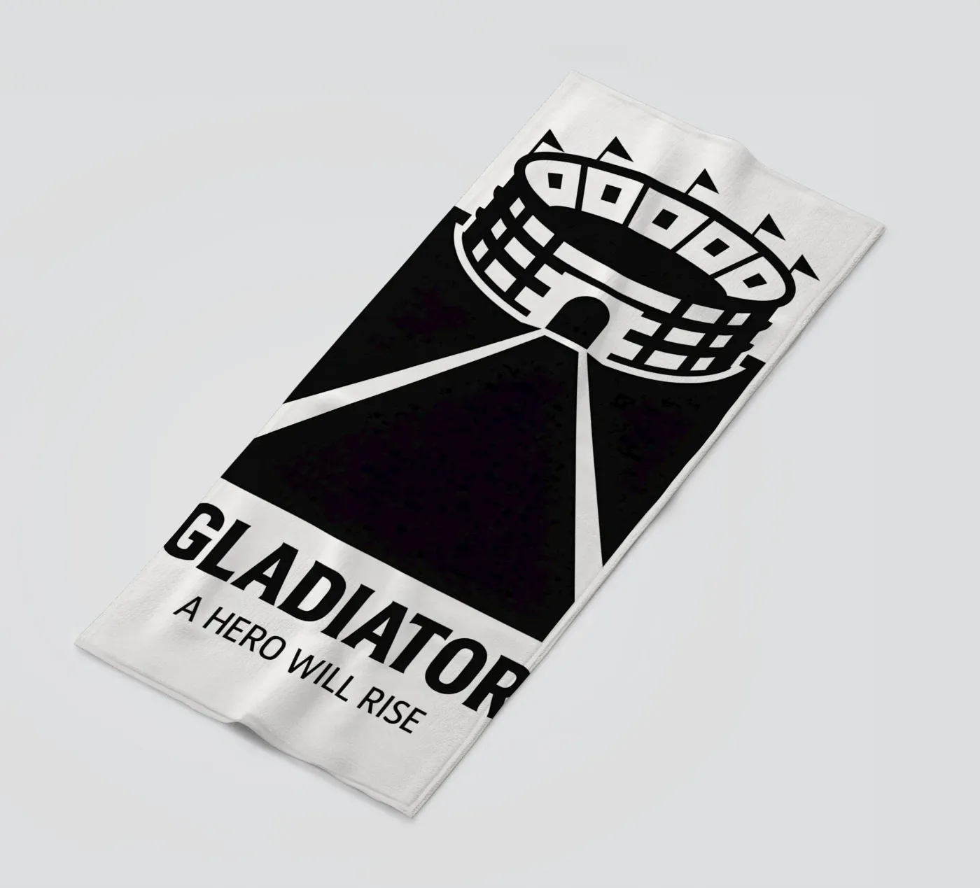 Gladiator Print beach towel by MoviesArt