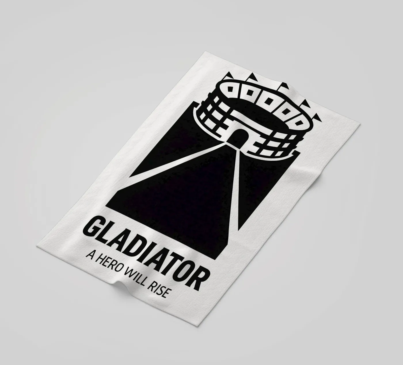 Gladiator Print beach towel by MoviesArt