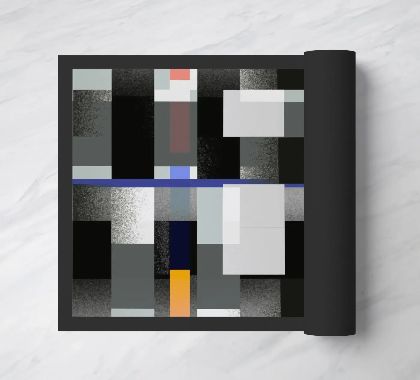 Glitches pattern 08 doormat by Little Dean