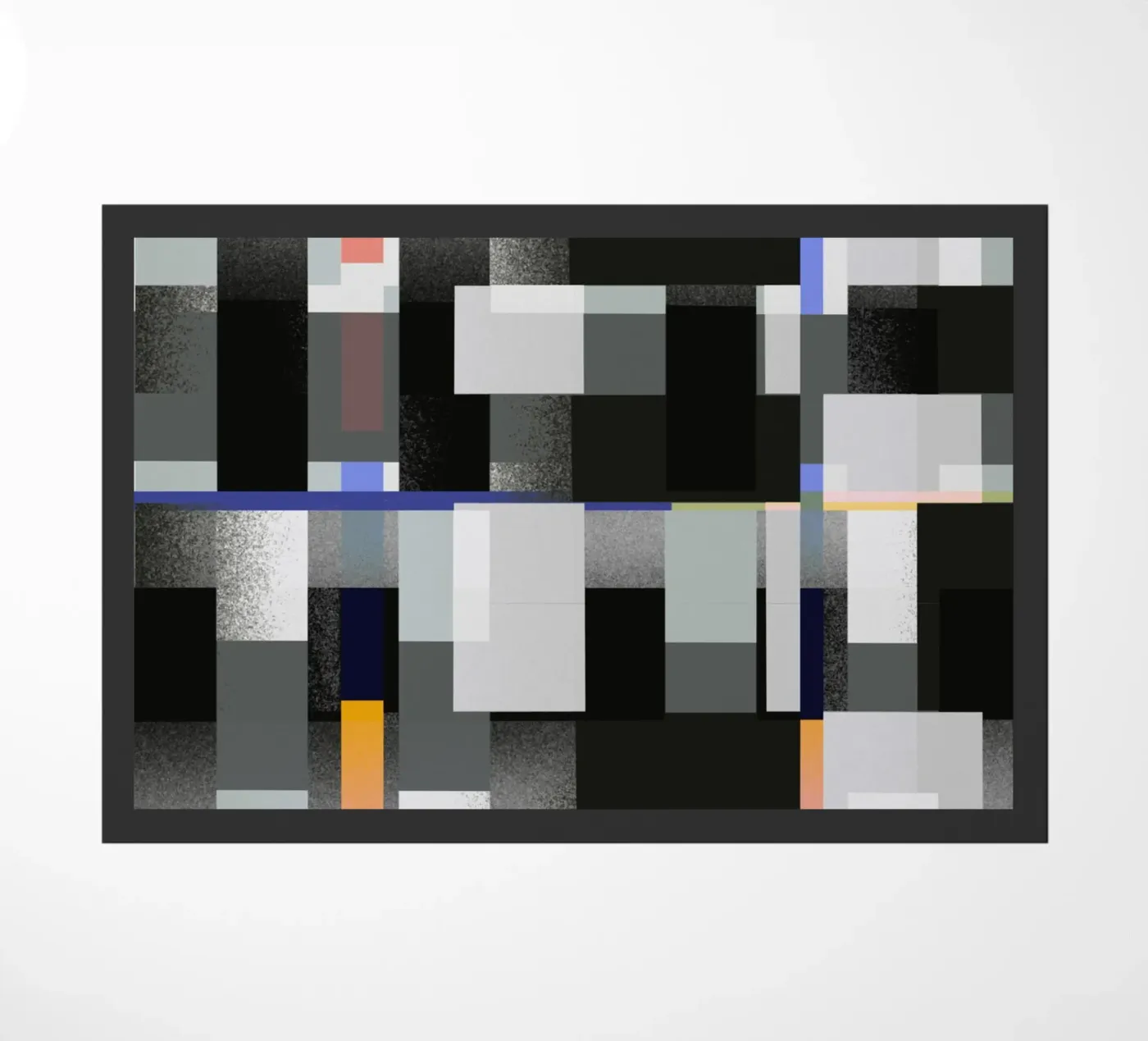 Glitches pattern 08 doormat by Little Dean