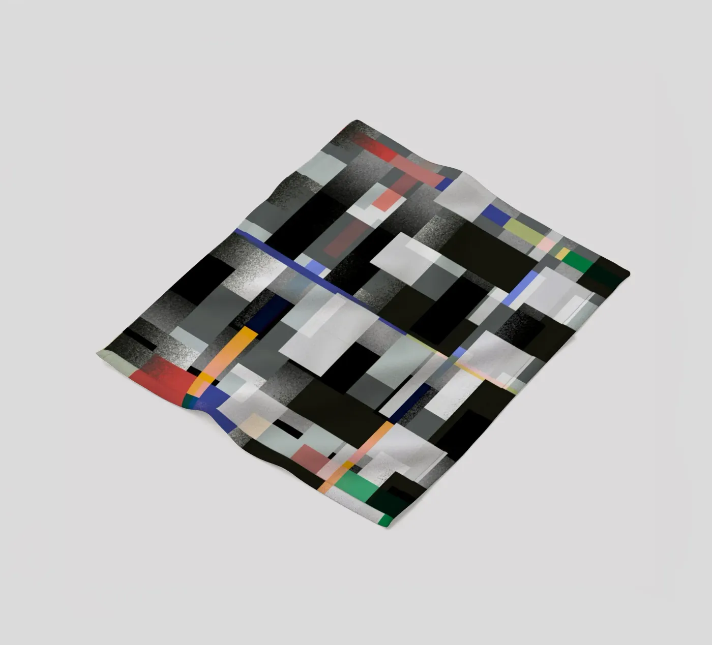 Modèle Glitches 08 plaid polaire de Little Dean