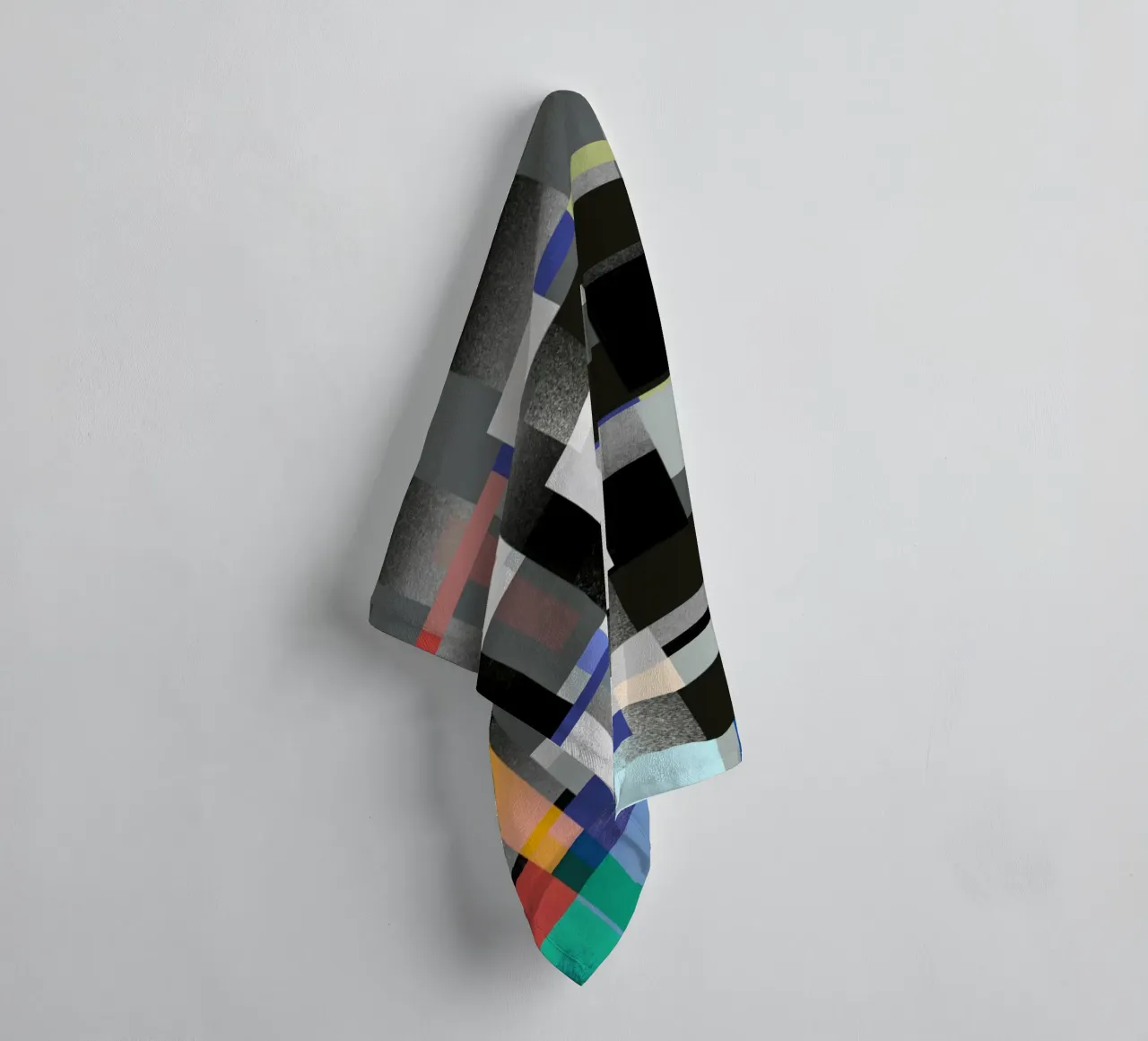 Glitches pattern 08 towel by Little Dean