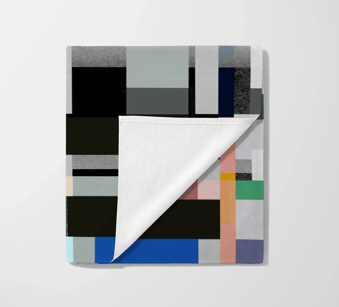 Glitches Muster 08 Strandtuch von Little Dean